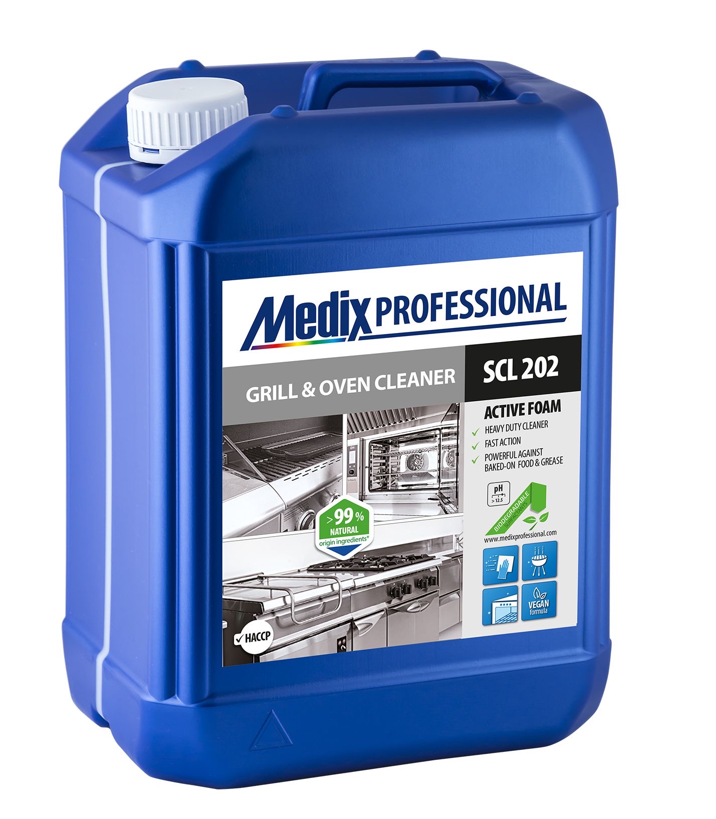 Solutie de curatare pentru gratare, cuptoare si aragazuri, 5 L, Medix Professional