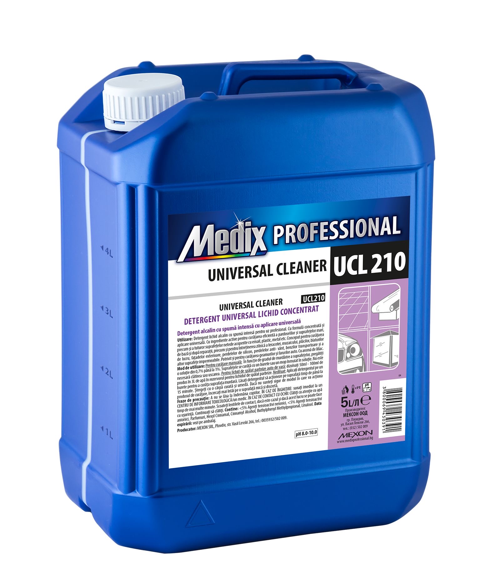 Solutie pentru curatare universala cu miros de liliac, 5L, Medix Professional