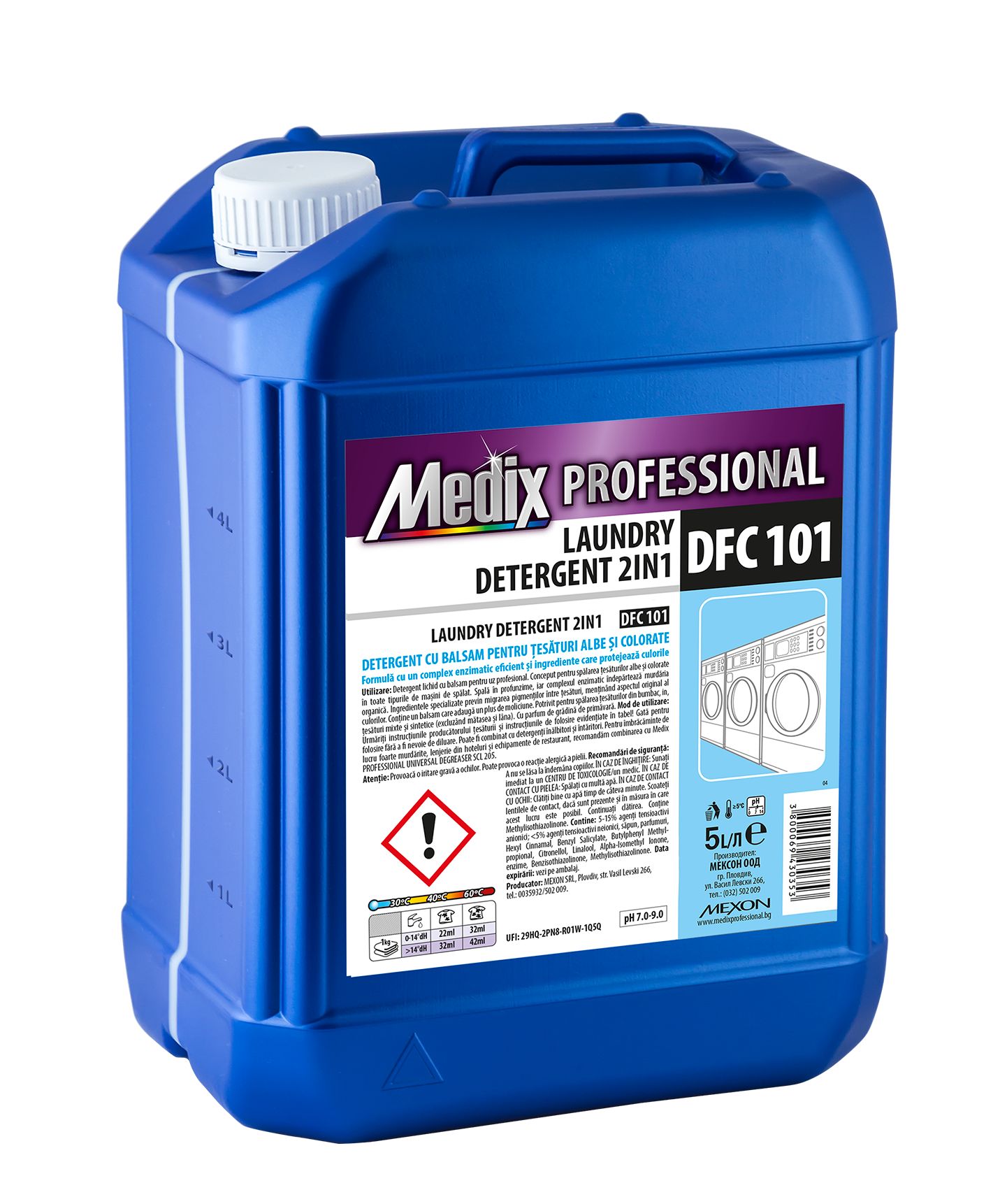 detergent lichid cu balsam floral Medix Professional